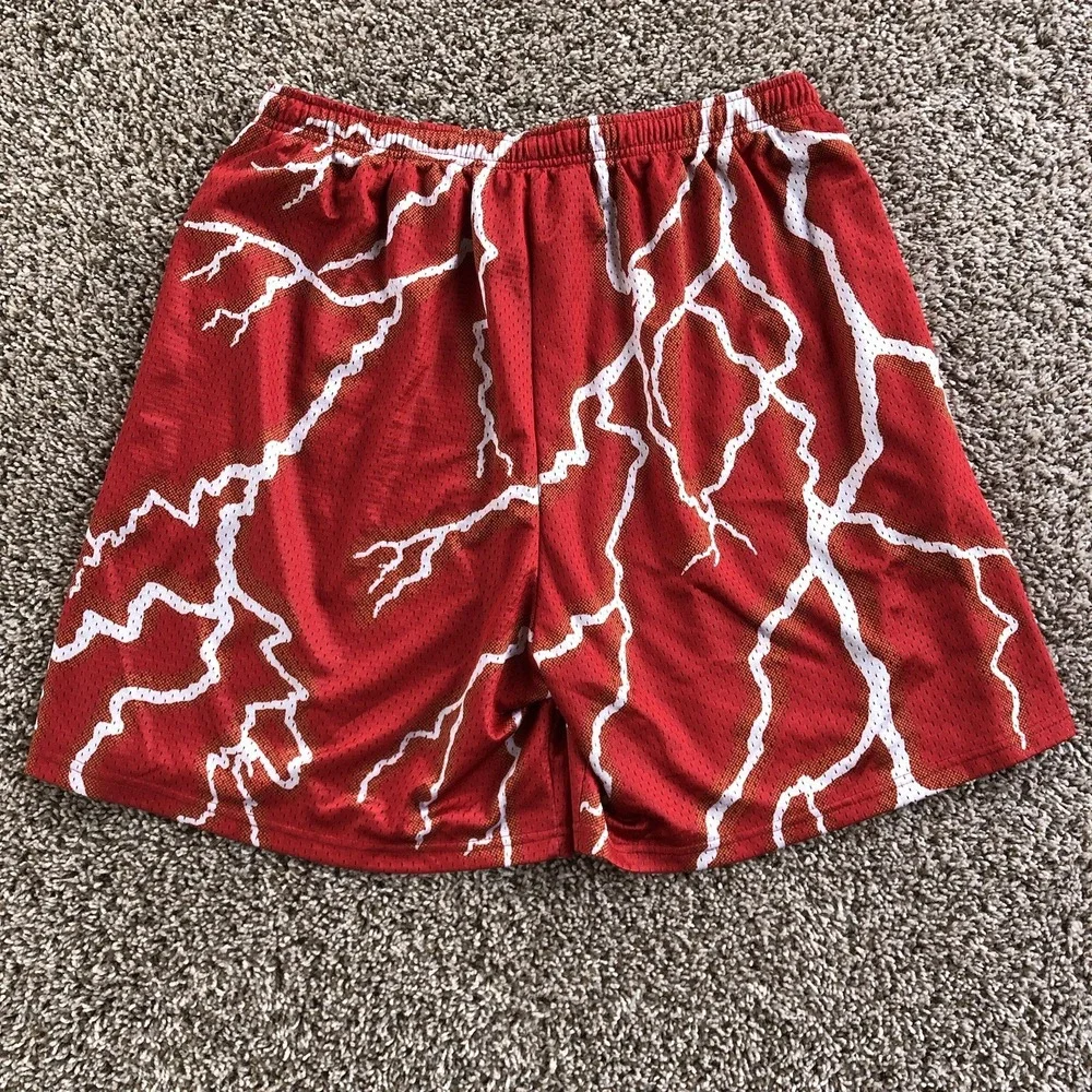 Chalk Line San Francisco 49ers Lightening Mesh Shorts Mens 3XL Red‎ NFL Licensed